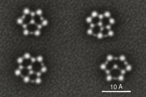 real atoms under AFM 