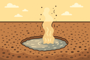 Evaporation Liquid → Gas (slowly)