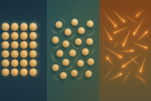 How Particles Behave in Solids, Liquids & Gases