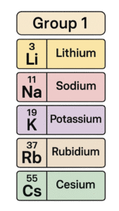 Group 1 Elements - Alkali metals 