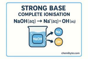 Strong Base ionization in water 