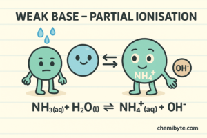 weak base partial ionization in water 